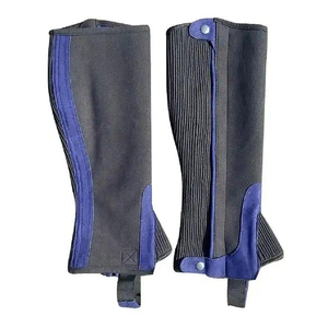 Demi-gambes en cuir de haute qualité, durables et confortables pour l'équitation, avec logo personnalisé, style équestre - Product Image 4