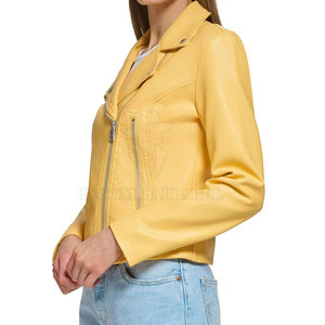 New Design High Quality Fashion Apparel Collection Women <b>Leather</b> <b>Jacket</b> Built For Comfort Fit And Trendy Appearance - Product Image 4