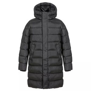 OEM Heavy Best Bubble Long Hooded Black <b>Longline</b> Parka <b>Coat</b> Custom Men Shiny Puffer Jacket for Men High Quality Comfortable 2026 - Product Image 3