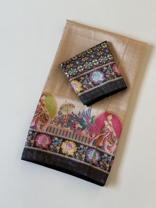 Sari en soie Dola Royal avec tissage Jari riche et travail jacquard de qualité supérieure, sari en soie Dola tissé héritage pour les célébrations festives - Product Image 5
