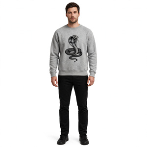 Sweat-shirt en coton imprimé pour homme, design personnalisé, manches régulières, col rond, tricoté, vêtements d'hiver, séchage rapide, écologique, BD - Product Image 5