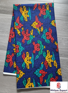 Tela Africana Freetown con Estampado de Cera y Ankara, 100% Algodón, Calidad Premium para Vestidos, Ropa Tradicional y Decoración del Hogar - Product Image 2