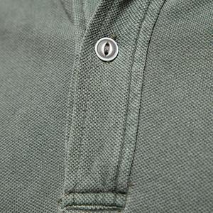 Polo pour hommes à manches courtes style rugby et golf, personnalisable avec logo, vente en gros, sur mesure, en coton tricoté rayé ou uni - Product Image 5