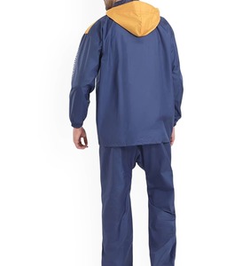 Conjunto Deportivo con Capucha para Hombre, Manga Larga, Estilo Deportivo con Bloques de Color, Impermeable, Ligero, de Poliéster, para Primavera - Product Image 3