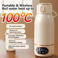 Fimilla 2025 Nouveauté 100 °   Bouilloire électrique portable mini rechargeable par USB pour le café, le thé, les voyages en voiture, et le lait pour bébé