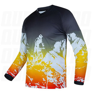 Custom Motorcycle Motocross Jersey BMX Racing Shirt Design Your Own Sublimation Embroidery Lightweight Plus Size Off Road Dirt - Product Image 2