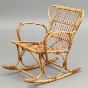 Chaise à bascule inclinable élégante produite à partir de premier fournisseur chaises à bascule en rotin naturel inclinables - Product Image 1