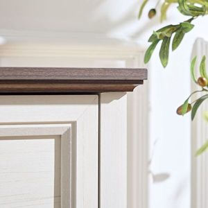 Farmhouse Style Wood Rustic Tall Dresser Chest 5 Drawers Bedroom Organizer for Living Room Elegant Farmhouse Dressers - Product Image 2