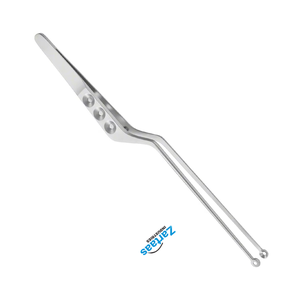 Pinzas para tumores Yasargil, mandíbula plana, dentadas, 5 mm, 22 cm, fabricante y exportador de instrumentos quirúrgicos - Product Image 3