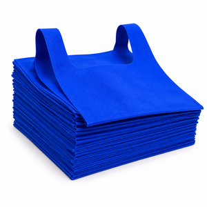 Bolsas Ecológicas Reutilizables Azules Premium, Tipo U, de Tela No Tejida, Duraderas, para Compras, con Impresión de Logotipo Personalizado - Product Image 3