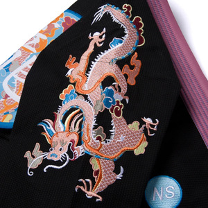 A&P YEAR OF THE <b>DRAGON</b> NS GI BLACK Jiu Jitsu Gi Breathable 300g Seamless Fusing Comfortable Cotton Training Uniform Martial <b>Arts</b> - Product Image 5