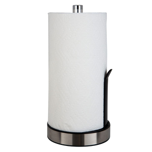 Porte-serviettes en papier doré minimaliste moderne en acier inoxydable avec base, support de comptoir en métal de qualité supérieure pour rouleaux de cuisine - Product Image 5