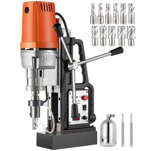 Trapano Magnetico da 1450W con Diametro di Foratura di 2 Pollici, Macchina per Taglio Anulare da 2900 LBS, Include 11 Frese Anulari HSS - Product Image 1