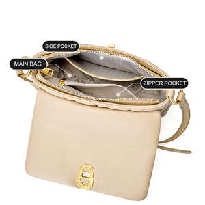 Women Stylish Quilted Leather <b>Shoulder</b> Cross Body Bag High Quality Wholesale OEM Custom Logo with <b>Shoulder</b> <b>Strap</b> & Inner Pockets - Product Image 6