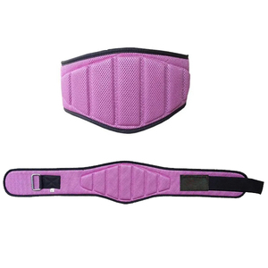 Pink Adjustable <b>Weight</b> Lifting <b>Belt</b> With Buckle Closure Unisex Breathable Strength Training Gear By ASKIM IMPEX Fitness Safety - Product Image 1