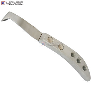 Meilleur couteau de fermeur pour sabots, manche en aluminium argenté, lame en acier inoxydable perforée, équipement vétérinaire pour l'élagage des sabots de bétail, chevaux et bovins - Product Image 2