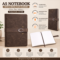 Agenda Exécutif B5 en Cuir PU Rigide avec Calendrier 2026, Carnet de Notes avec Porte-Stylo et Ruban Marqueur pour Bureau et Voyage