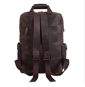 Heritage Craft genuine <b>leather</b> <b>backpack</b> handmade vintage durable spacious <b>laptop</b> travel bag premium stylish unisex everyday use - Product Image 2
