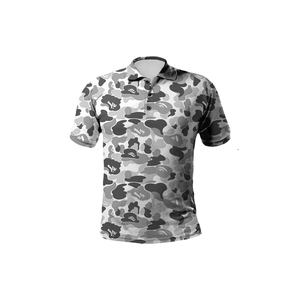 Polo de Golf de Secado Rápido para Hombre, Talla Grande, Manga Corta, Poliéster y Spandex, Ropa Deportiva con Diseño en Blanco para Sublimación, Venta al Por Mayor - Product Image 5
