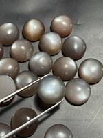 Pierre précieuse de pierre de lune brune naturelle de haute qualité, taille brillante, 11 mm, pour la fabrication de bijoux, certifiée par un tiers, BU GEMS, 100 % naturelle
