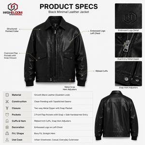 Chaqueta de Piloto A2 de Cuero Vacuno de Grano Completo Ligeramente Encerado, Estilo Oversize - Prenda Exterior de Lujo para Hombre, Estilo Aviador, Personalizable OEM, Talla XXS - Product Image 5