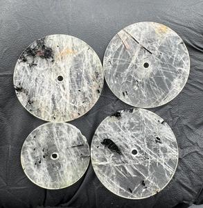 Natural Black rutile White Watch Dial 24.5 mm 0.8 mm Thickness Polished Watch <b>Face</b> Rajasthan - Product Image 5