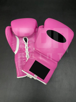 Guantes de Boxeo Profesionales Personalizables de Primera Calidad, con Cordones, para Entrenamiento de Kick Boxing, Transpirables y que Absorben la Humedad