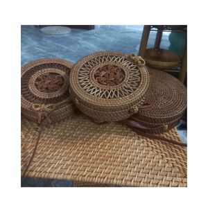 99 <b>Gold</b> Data Mia Vintage Rectangle Rattan Women's <b>Bag</b> Handmade in Vietnam Single Strap Hasps Closure Competitive Wholesale Price - Product Image 1
