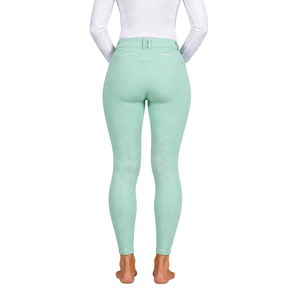 Mint Green Women Equestrian Riding Leggings High Waist <b>Stretch</b> Horse Riding Pants Silicone Grip Full <b>Seat</b> Breeches Training - Product Image 2