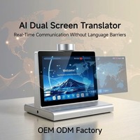 Traducteur vocal IA en temps réel, appareil de traduction linguistique intelligent à double écran de 10 pouces pour les bureaux et les affaires internationales