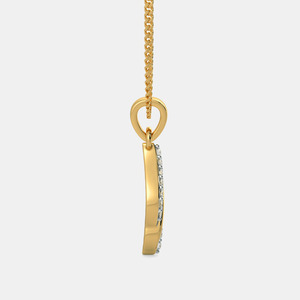 Collar con Colgante Geométrico de Oro Amarillo con Diamante Cultivado en Laboratorio - Product Image 6