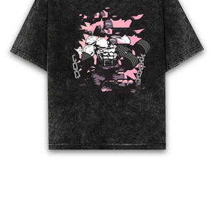 Camisetas Oversize de Algodón 100% con Lavado Ácido, Diseño Personalizado, Unisex, Estampadas, de Fábrica Pakistaní Confiable, para Seis Estaciones - Product Image 4