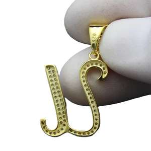 Collar con Letras del Alfabeto en Plata de Ley 925 con Diamantes Moissanite, Regalo al por Mayor y a Precio Económico - Product Image 4