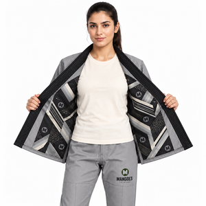 Kimono de Jiu-Jitsu Brésilien Haute Performance pour Femme, Prérétréci, Tissage Perlé, Compétition et Entraînement, Vente en Gros, IBJJF - Product Image 3