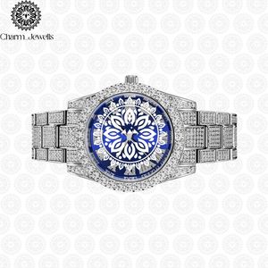 Charm Jewells Stainless Steel Diamond <b>Watch</b> Round Analog Dial Sapphire Crystal Luxury Fashion Women's Quartz Movement - Product Image 4