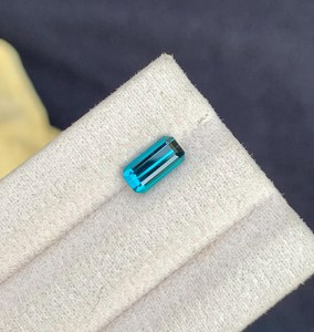 Turmalina Azul Neón de Origen Afgano, Color Brillante Natural, Piedra de Joyería Facetada Suelta, Gema para Anillo - Product Image 2