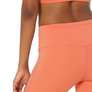 High Waist Full Length Solid Color Yoga <b>Leggings</b> With Elastic Waistband For Women Sports Fitness Wear Seamless Design - Product Image 5