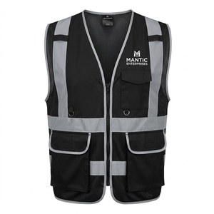 Hi Vis Customizable Multi-Pocket Reflective Safety Vest for Gardening Traffic-Printed Logo Reflective Clothing Construction - Product Image 1