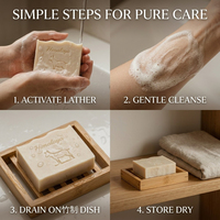 Savon au lait de chèvre fait main, naturel, antioxydant et anti-âge, apaisant et réparateur, hydratant, pour tous types de peaux, visage