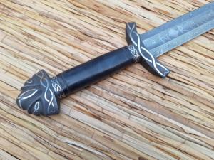 DAMAS FAIT À LA MAIN NOIR MICARTA POIGNÉE NOTHMEN VIKING ÉPÉE NMT-2523 - Product Image 4