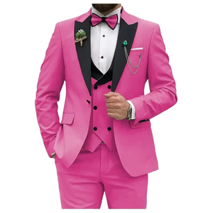Costume de Mariage Classique Homme 2025 – Ensemble 3 Pièces Slim Fit Simple Boutonnage pour Marié – Vente en Gros - Product Image 4
