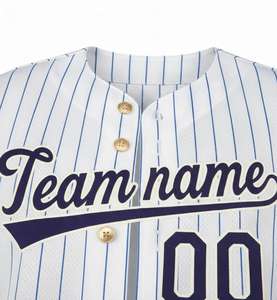 Maillot de baseball pour homme grande taille de haute qualité, col en V uni, coupe courte, dernière mode, respirant, séchage rapide, 100% polyester, personnalisable - Product Image 3