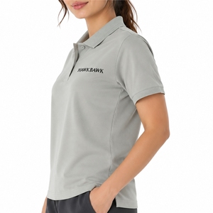 Camiseta Polo Clásica para Mujer, Manga Corta, Letra Bordada en el Frente, Informal, Tejido Cómodo de Alta Calidad, Fabricante de Camisetas Polo - Product Image 3