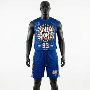 Conjunto de Camiseta sin Mangas y Pantalones Cortos para Hombre, 180 GSM, Poliéster Interlock Premium, con Estampado por Sublimación - Product Image 4