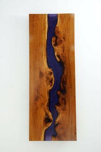 Planche à découper en bois époxy artisanale de qualité supérieure, écologique, pour la cuisine - Product Image 2