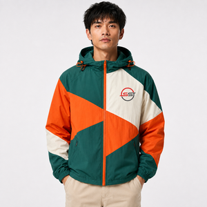 Premium <b>Men</b> Windbreaker <b>Jacket</b> Crafted With Lightweight Woven Fabric Breathable Comfort And Modern Style <b>For</b> Daily Wear - Product Image 1
