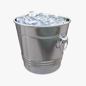 Silver Unique Shape Stainless Steel Ice Bucket With Tongs Round Minimalist Design Rust Resistant Party Cooler - Product Image 3