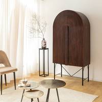 Armoire en bois de manguier arrondie Vandana Vista Pebble