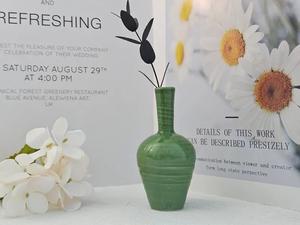 แจกันเซรามิกดีไซน์เนอร์ ผิวเรียบเงางาม รูปทรงโค้งมนทันสมัย เหมาะสำหรับตกแต่งโต๊ะบ้านและโชว์เป็นของขวัญ - Product Image 5