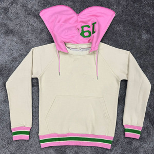 Sweat à capuche unisexe en molleton premium avec broderie chenille personnalisée, motif Organisation Grecque, pour hommes et femmes, style universitaire |   SGRHO | - Product Image 3
